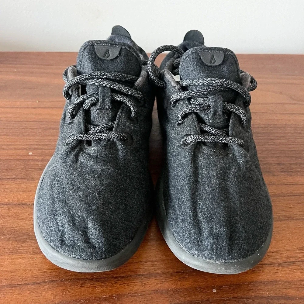 Allbirds Wool Runners Black Men's US 9 Merino Wool Sneakers WRW9 - Picture 5 of 7